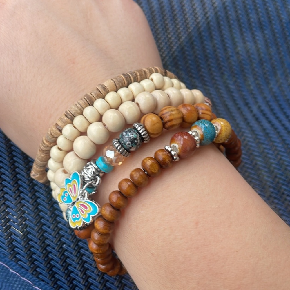 5 Piece Cowgirl‎ Bohemian Bracelet Set - Picture 4 of 5